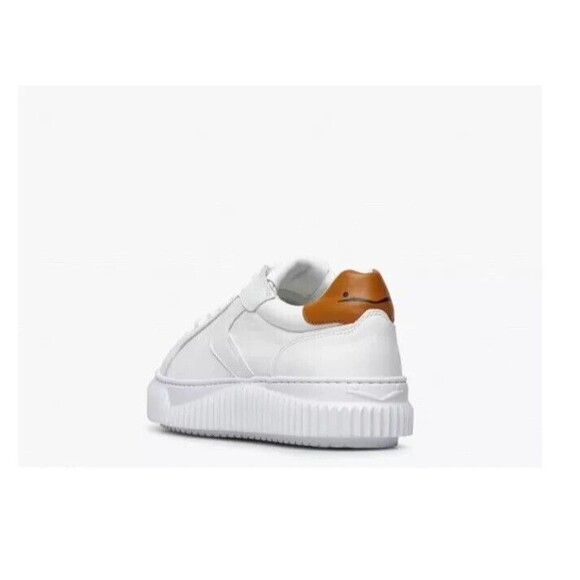 Voile Blanche Women's Lipardi Low Top Sneakers, White/Tobacco, Size 8 - Picture 5 of 5